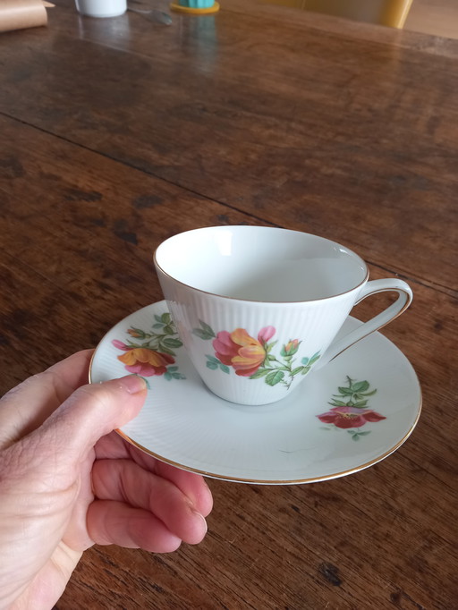 Retro tea or coffee set in good condition.