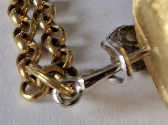 Image 1 of Argento Sterling 925 e UNIO - Mela placcata oro con collana placcata oro abbinata -