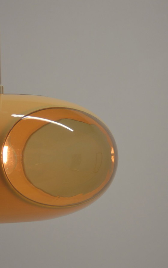 Image 1 of Space age UFO pendant lamp 'Bug Eye' (beige) by Massive, 1970s