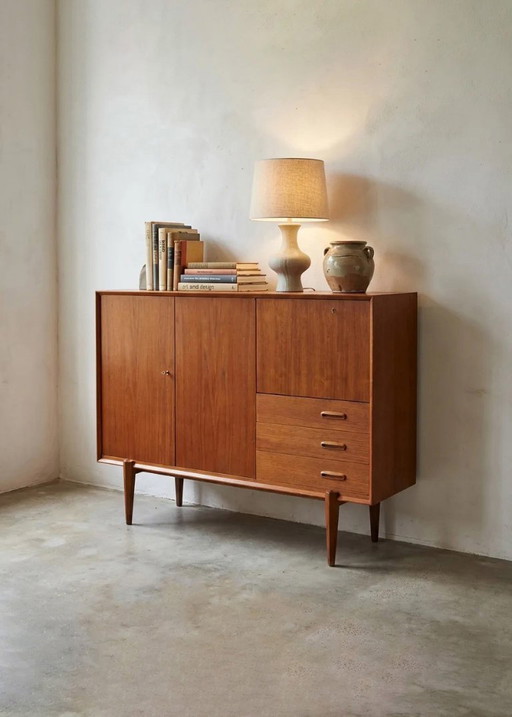 Hohes Sideboard im skandinavischen Stil, Van Pelt, 1960er Jahre