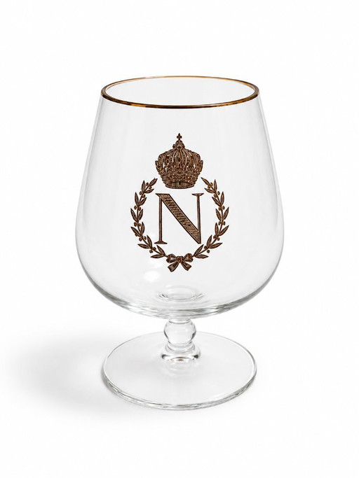 6 Napoleon brandewijnglazen uit de jaren 90 – glazen karaffen, Glass (photo 2 of 5)