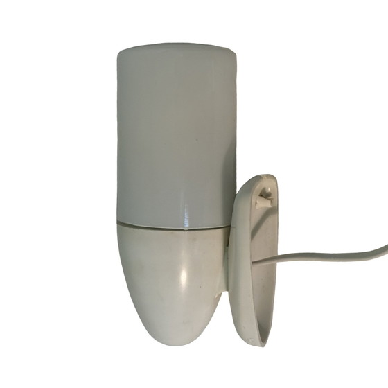 Image 1 of Bauhaus - Wandlamp - Kunststof voet en glazen kap - In de stijl van Wagenfeld / Ifo
