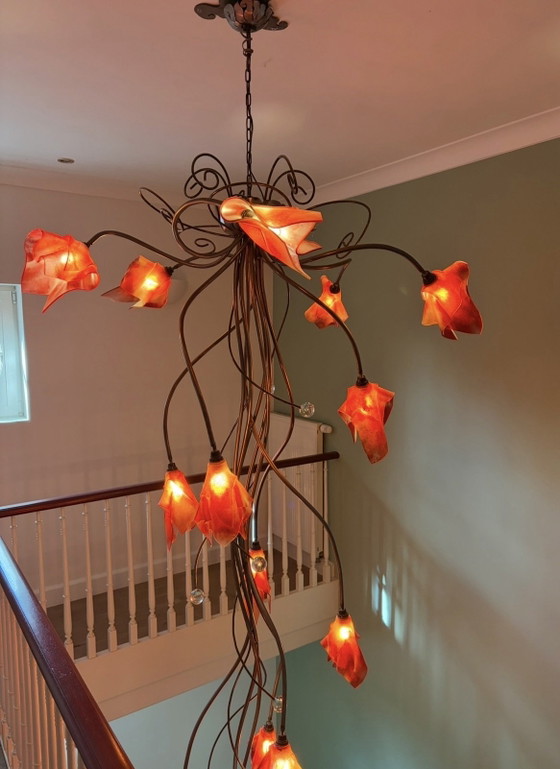 Lampadario – Ottone, Vetro (photo 3 of 6)