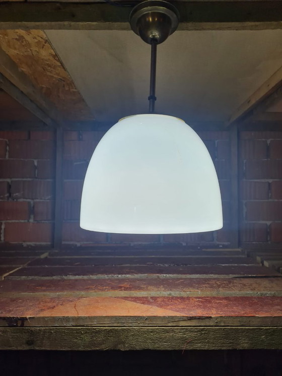 Image 1 of Lampade a sospensione funzionaliste in vetro e metallo di Miloslav Prokop