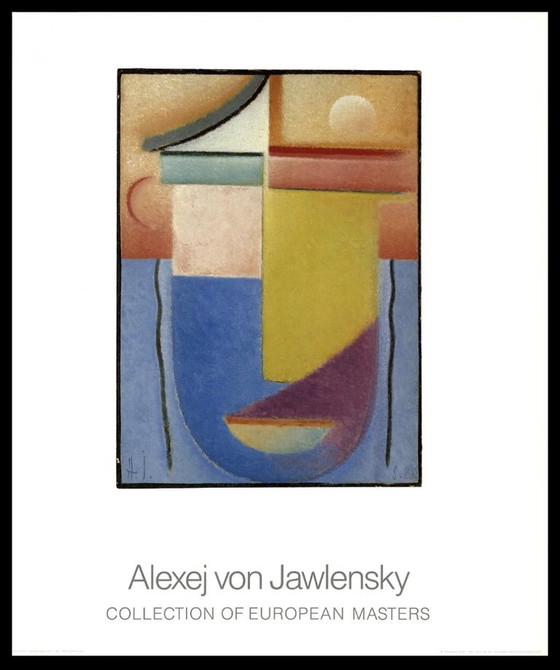 Image 1 of Alexej von Jawlenski: "Wasser und Licht, 1928". In der Platte signiert. Offsetlithographie in ausgezeichnetem Zustand.