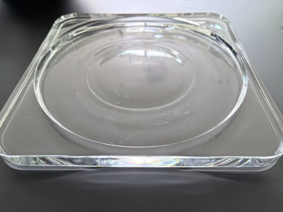 Coupe en Verre Lourd Vintage 28 Cm – Design Géométrique – Objets déco, Glass (photo 13 of 17)