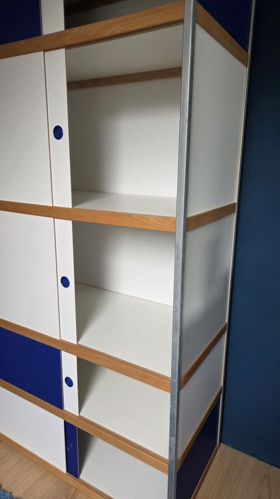 Kewlox / Moduloo armadio - bianco e blu cobalto – Armadi contenitori, MDF, Metallo (photo 5 of 7)