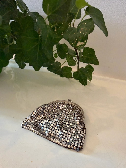 Vintage metal mesh purse