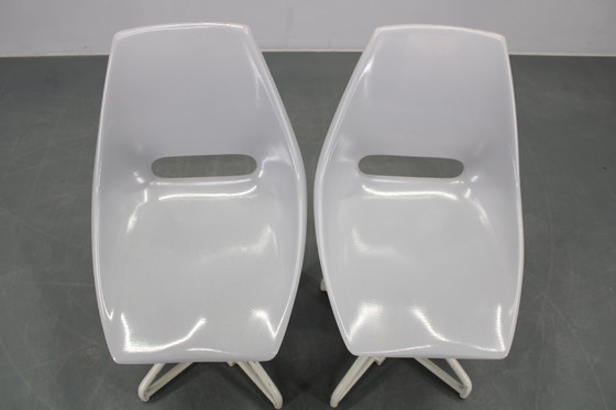 Image 1 of 1960s Miroslav Navratil Pair of Fiberglass Chairs for Vertex, Czechoslovakia