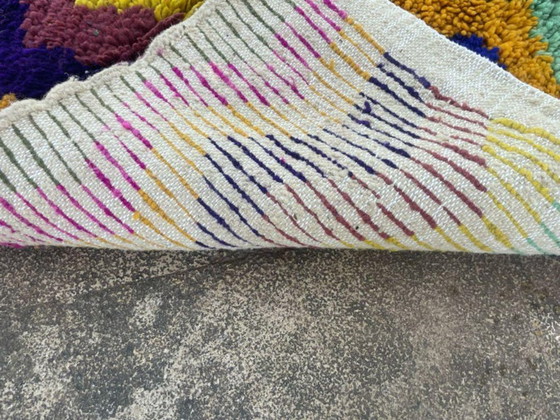 Image 1 of Mehrfarbige Berber-Tapis aus Leinen, 200 cm x 150 cm