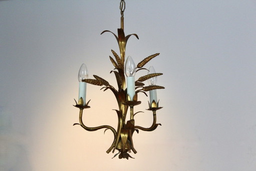 Lampadario a Spighe di Grano di Hans Kögl