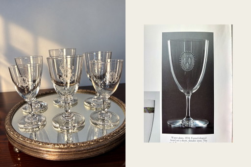 6 Verres Baccarat en Forme d'Entonnoir Fin 19e - Début 20e Siècle
