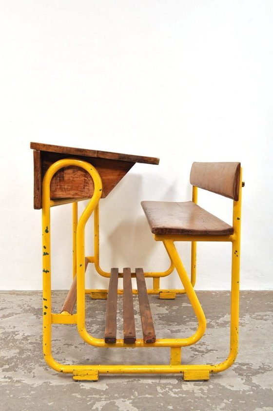 Image 1 of Banco scolastico vintage / banco scolastico anni '50