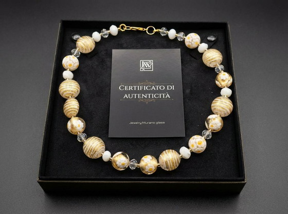 Image 1 of Collier « Fleur de Venise » – Verre de Murano et or