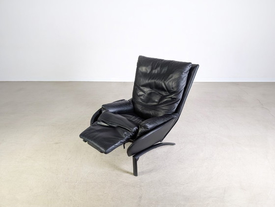 Image 1 of Poltrona design originale WK Wohnen in pelle nera