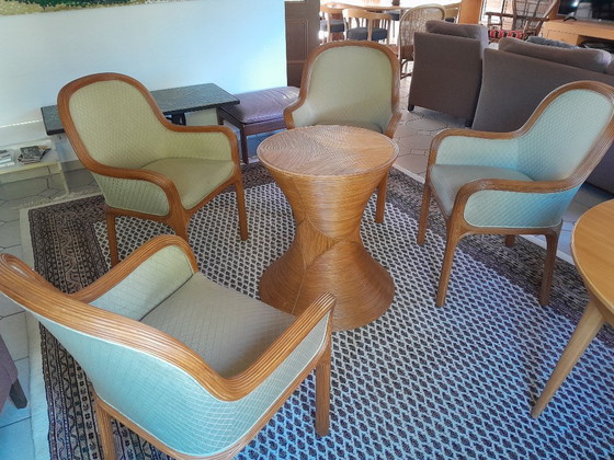 Karl Rausch Linea Cara Ensemble 4 sillas – Sillones, Wicker (photo 4 of 5)