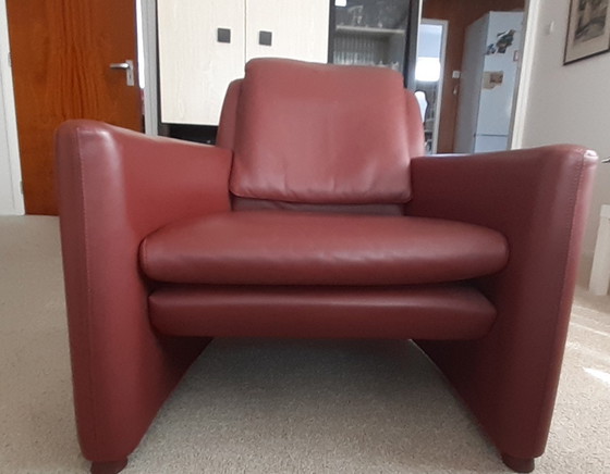 Image 1 of Terra-colored Leolux set 2.5 seater and armchair