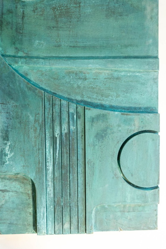 Image 1 of Victory of Segonzac. Carved and coppered triptych panel. Contemporary