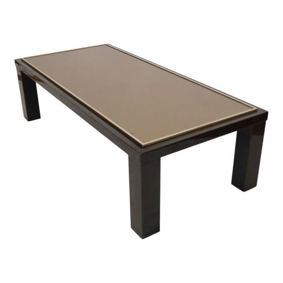 Salontafel Belgo Chrom Hollywood Regency Design, Belgochrom, Glas, Metaal, Gold (foto 12 van 24)