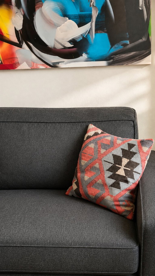 Living Divani - Neowall stof - 3-zitsbank met voetenbank/kruk – banken, Textile