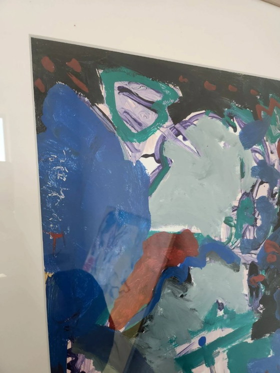 Image 1 of Abstract Painting – Modern Art – Handmade Frame