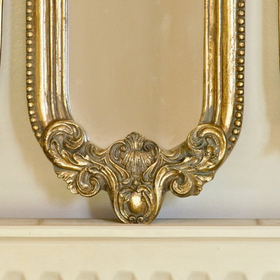 Image 1 of Exceptionnel triptyque de miroirs baroques du XIXe siècle en bois doré