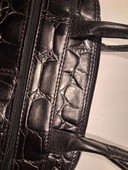 H.J. DE ROOY black crocodile leather shoulder bag
