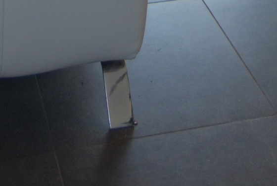 Image 1 of Divano angolare Natuzzi Editions Pensiero in pelle bianca