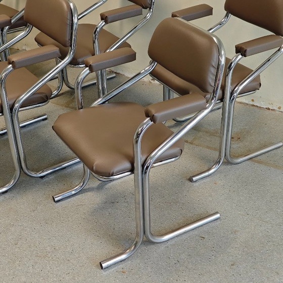 Vintage Jerry Johnson Eetkamerstoelen – Skai (photo 7 of 11)