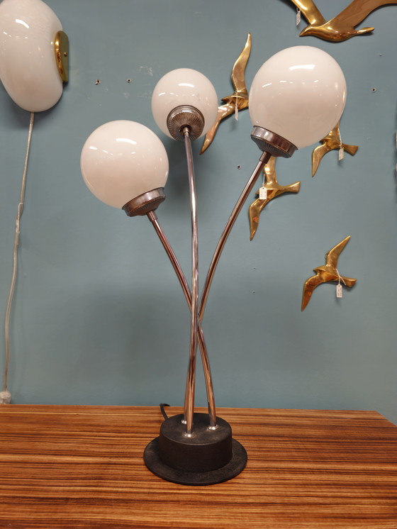 Image 1 of Vintage Bulb Lamp Table Lamp Desk Lamp Bulbs Chrome