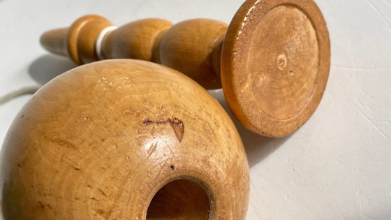 VINTAGE Massief Houten BILBOQUET Spel – Decoratieve objecten (photo 10 of 17)