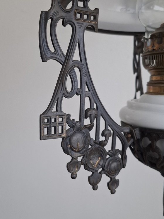 Image 1 of Lampada a olio antica sospesa