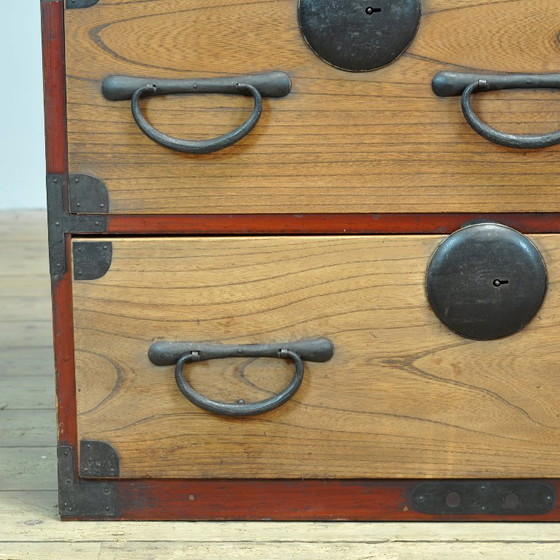 Japanese Tansu chest of drawers, circa 1870, Iron, Wood, Black (photo 15 of 18)