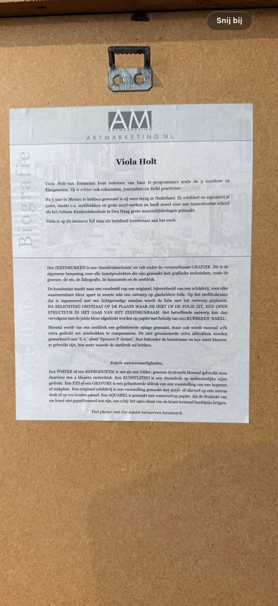 Image 1 of Serigrafia Viola Holt