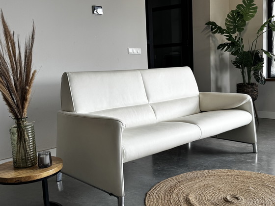 Image 1 of Leolux Felizia Design Sofa – White Leather – 185cm