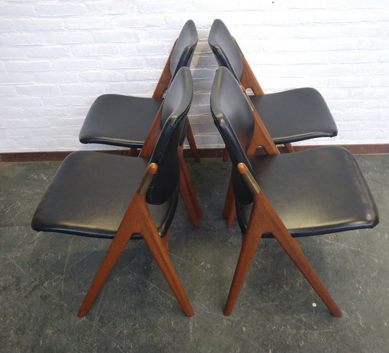 Image 1 of 4 sedie Olav Houg design scandinavo anni '60