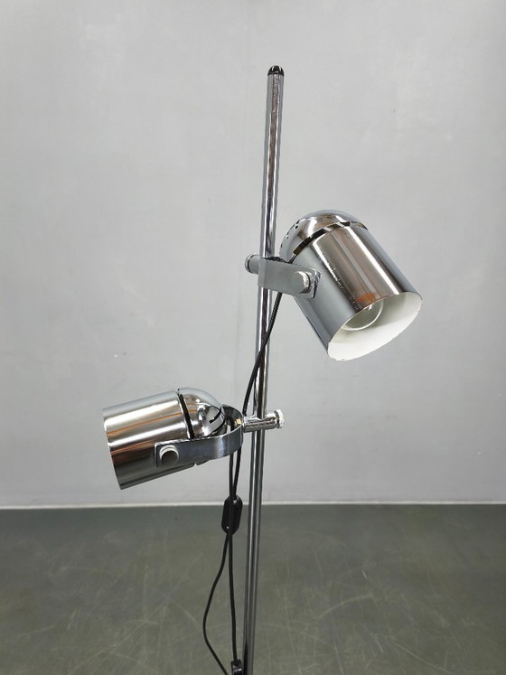 Image 1 of Adjustable Mid-Century Chrome Floor Lamp by Stanislav Indra