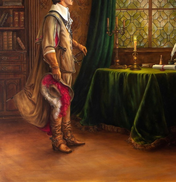 Original Oil Painting You Made A Mistake - Based On A. Dumas's "The Three Musketeers" – Paintings & Drawings (photo 6 of 7)