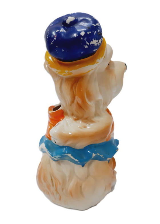 Image 1 of Porcelain figurine of a dog - hollow trinket box