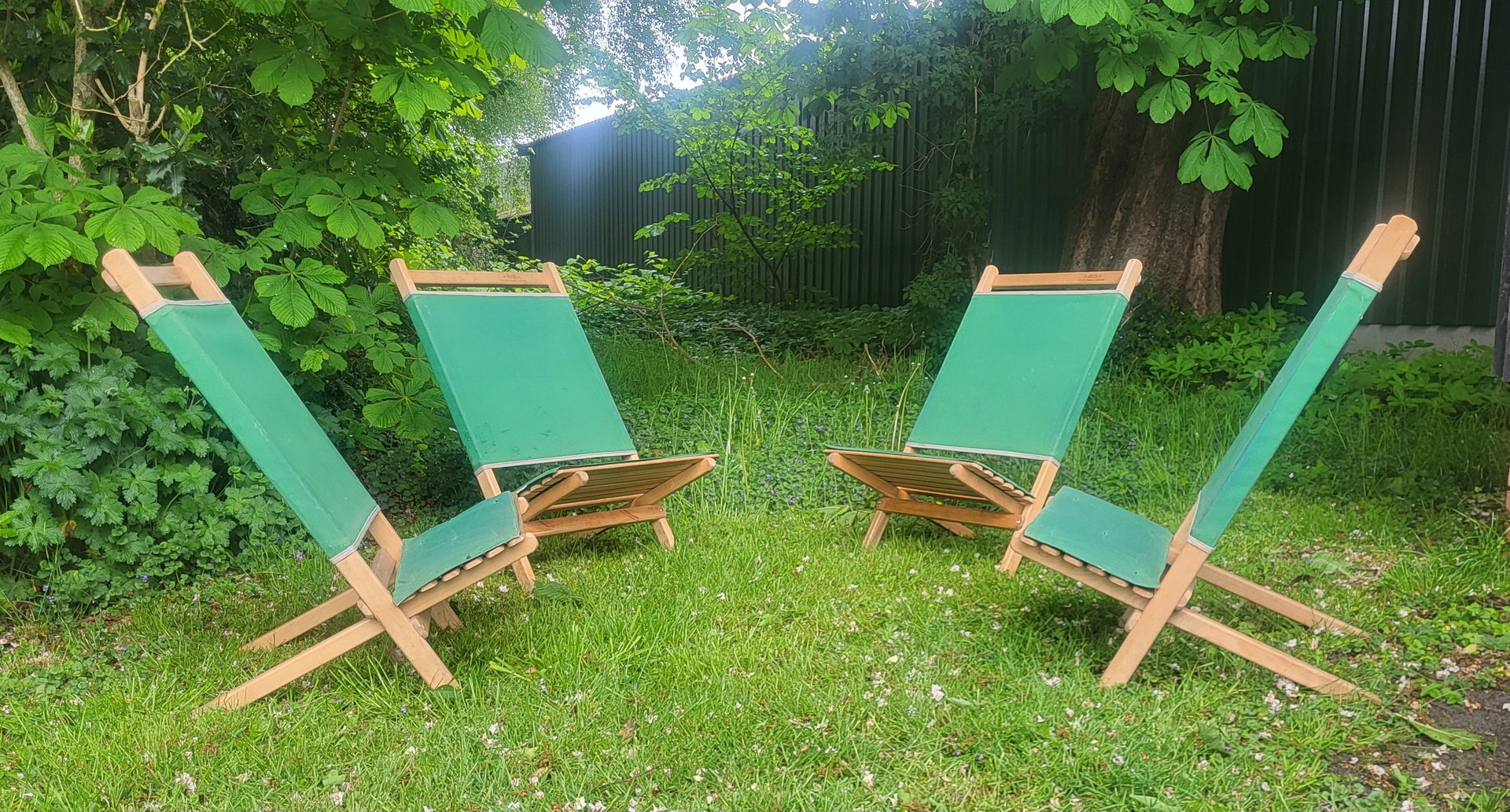4x Byer Deluxe Maine Lounger beach or garden chairs | Whoppah