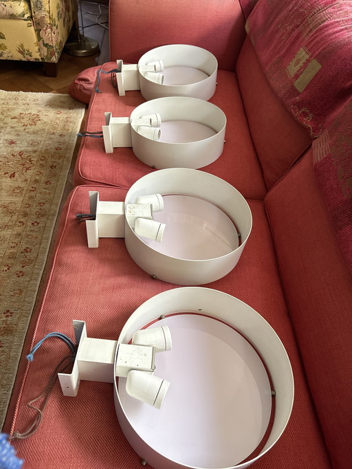 4 Round Wall Lights