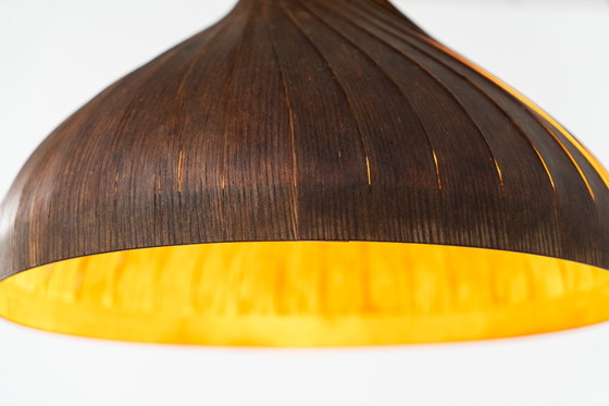Image 1 of Large pine pendant light by Hans-Agne Jakobsson for Ellysett Markaryd (Sweden,1960s).