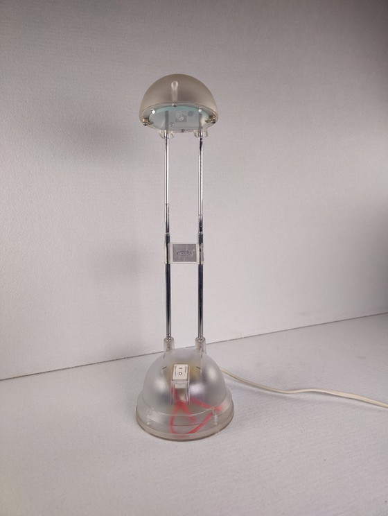 Image 1 of IKEA Espressivo jaren 1990 telescopische bureaulamp, transparant