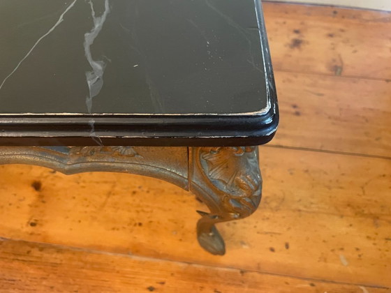 Image 1 of Table basse en laiton Tablejre Side Table 60s French