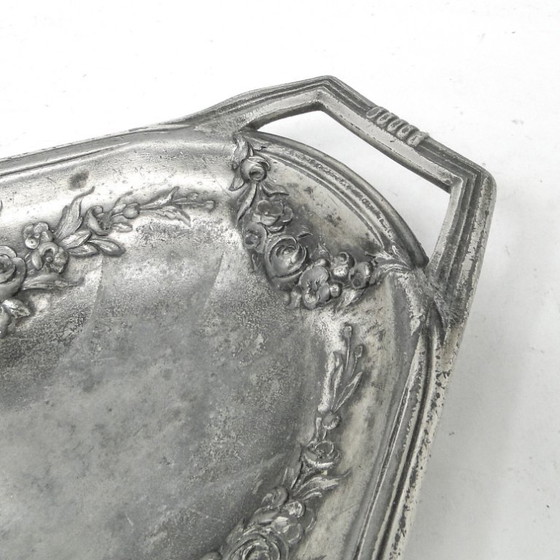 Plato de Verit, Varsovia, Polonia, principios del siglo XX. – Accesorios de mesa, Metal, Silver (photo 8 of 12)