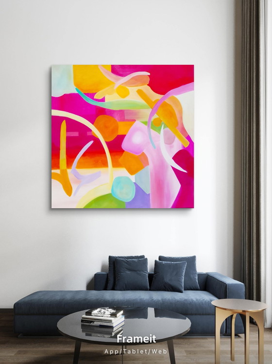 Image 1 of Acrylbild #calypso 100x100cm