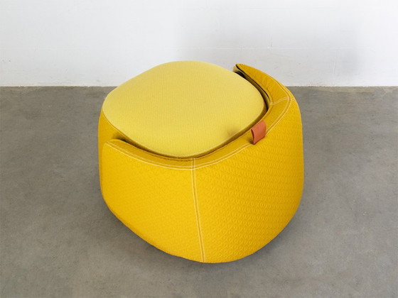 Haworth Openest armchair and pouf designed by Patricia Urquiola, Textile, Yellow, Modern (photo 8 of 11)