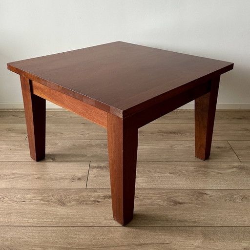 Square wooden coffee table