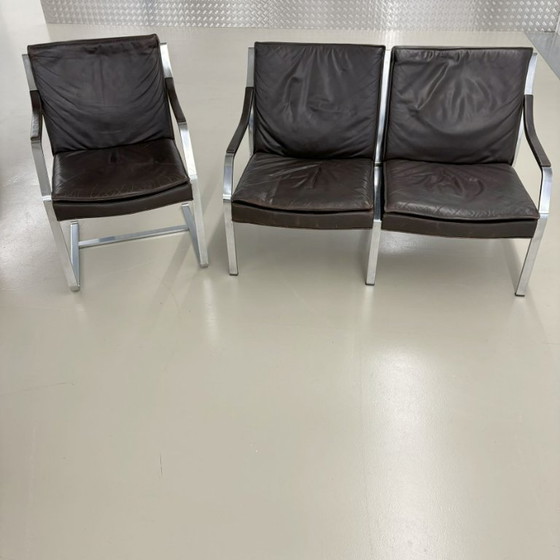 Knoll Art Collection Leather Bench, Rudolf B. Glatzel – 2 seaters, Metal (photo 6 of 12)