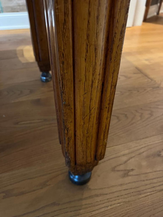 Image 1 of Table de salle à manger en chêne "Arts Crafts" (1850-1920)